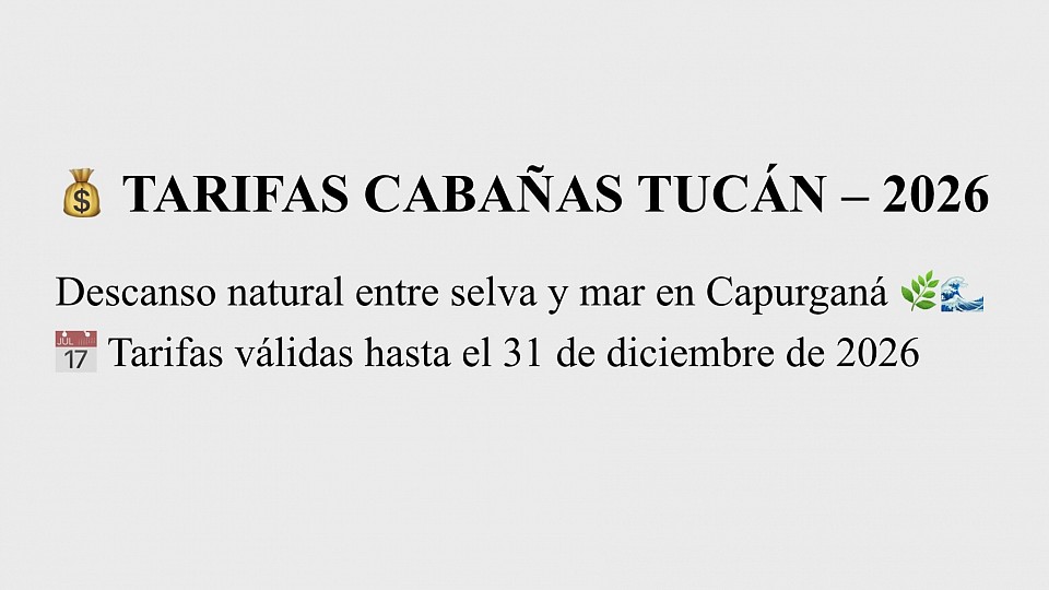 Tarifas año 2026